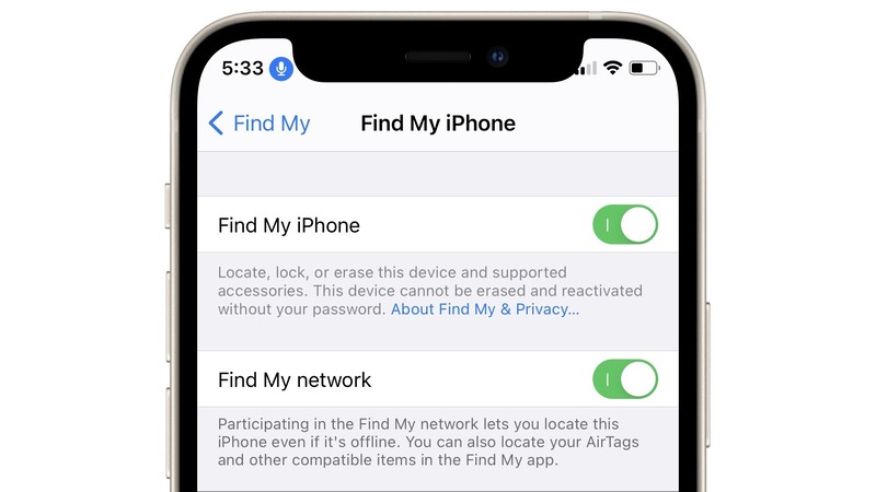 ردیابی توسط Find My iPhone در iOS